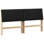 Testiera | Testata imbottita Nero 180 cm Pino massello