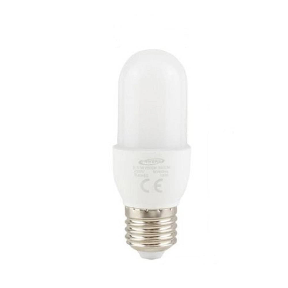 Trade Shop - Lampadina Led E27 6,5watt Luce 6500k 3000k 4000k Lampada 580lm Illuminazione C38 - -bianco Caldo      -