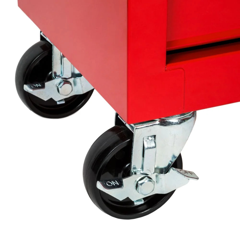 Carrello da officina rosso a 7 cassetti 3408115