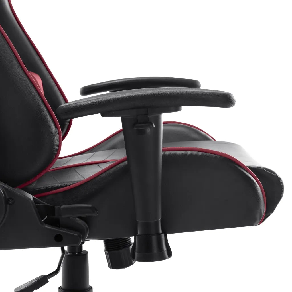Sedia da Gaming Nera e Rosso Vino in Similpelle 20509