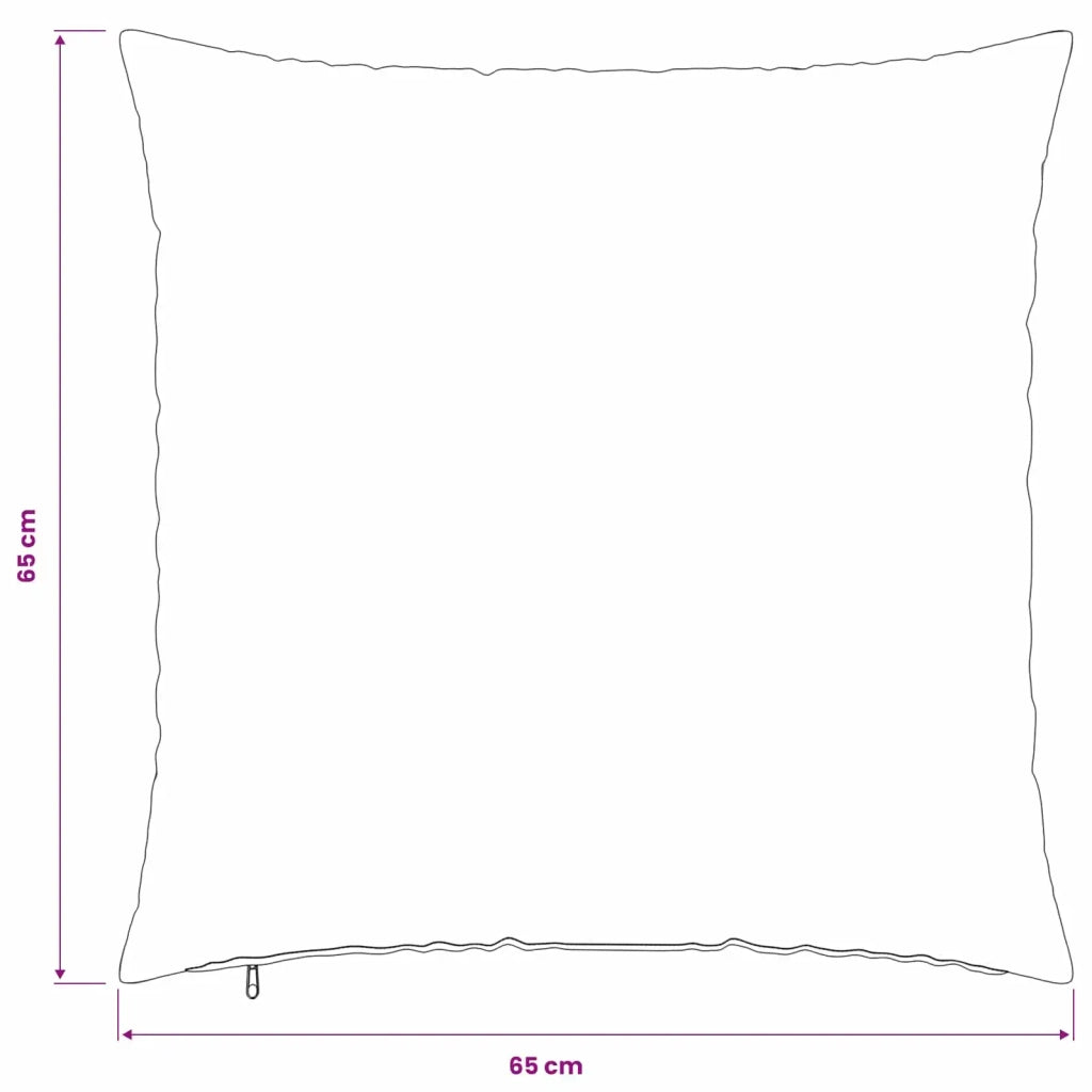 Federa 6 pcs HEERLEN Grigio Scuro 65 x 65 cm Velluto 912878