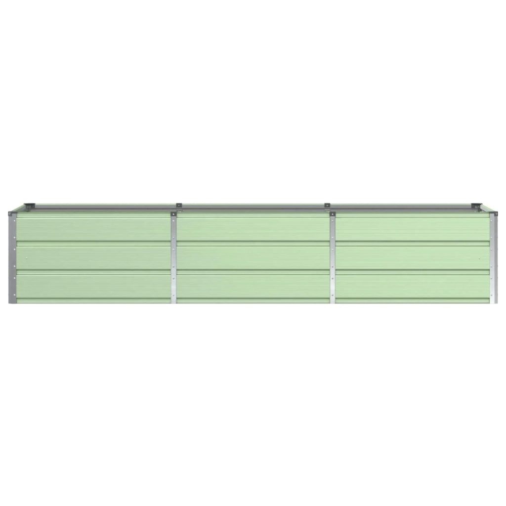 Fioriera moderna per uso interno/esterno 240 x 80 x 45 cm stile industriale acciaio verde 02_0059268