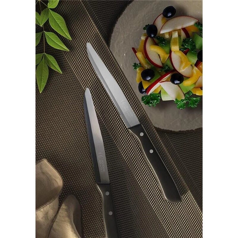 MAURY'S SET DA 6 COLTELLI PER PIZZA IN ACCIAIO INOX DI COLORE NERO