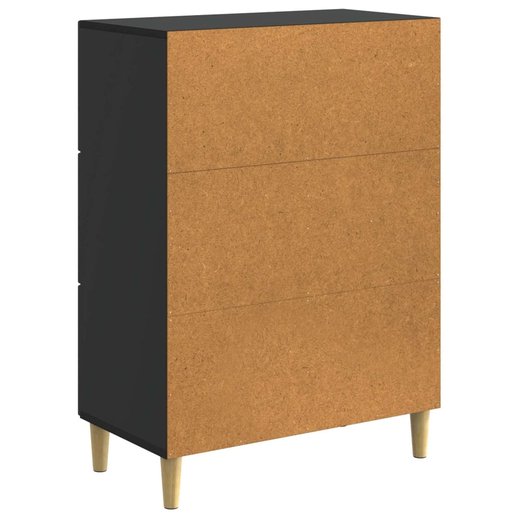 Credenza Nero 66 x 34,5 x 90 cm Legno ingegnerizzato 894626