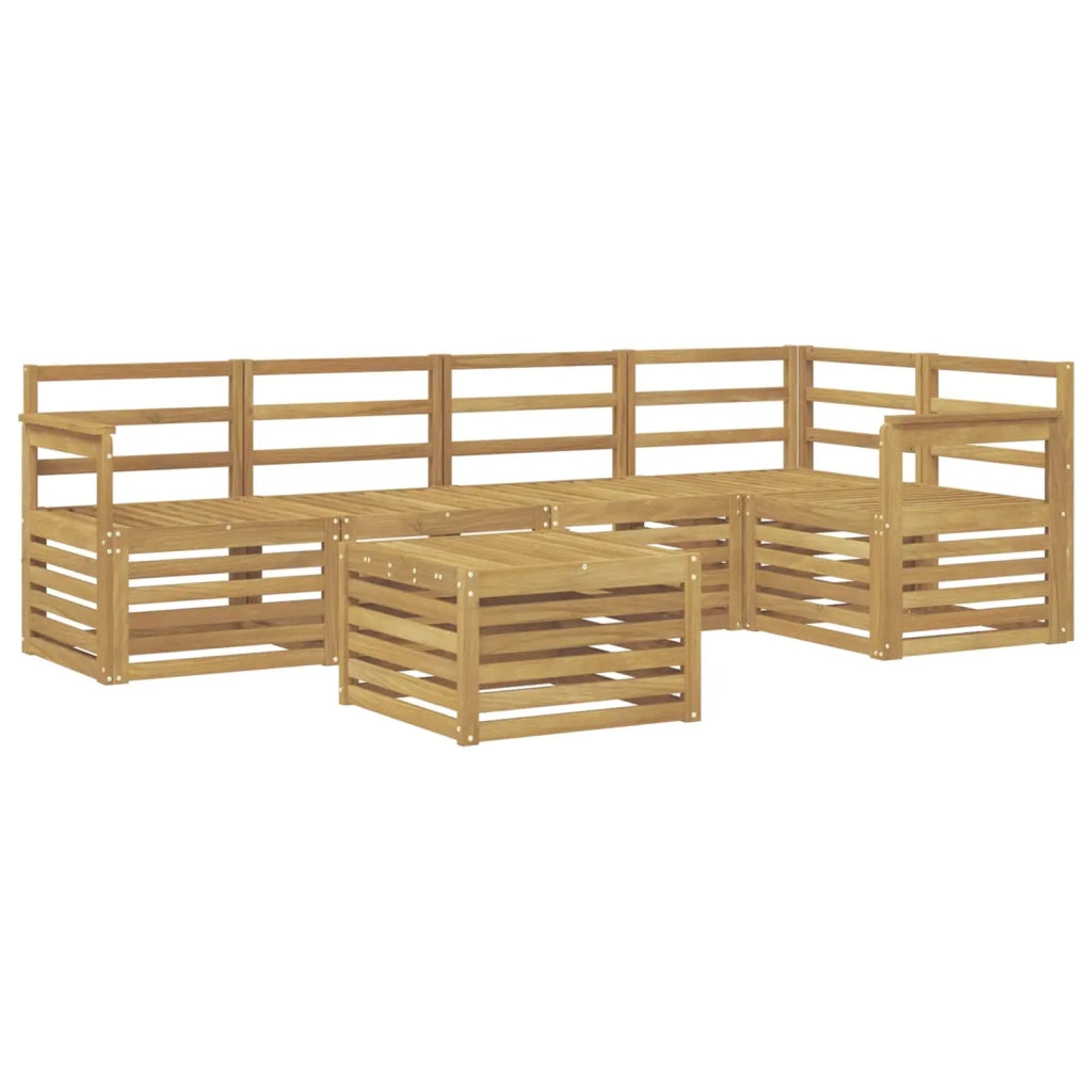 Set di divani da esterno 6 pcs Bianco 59 x 59 x 37 cm 3391859