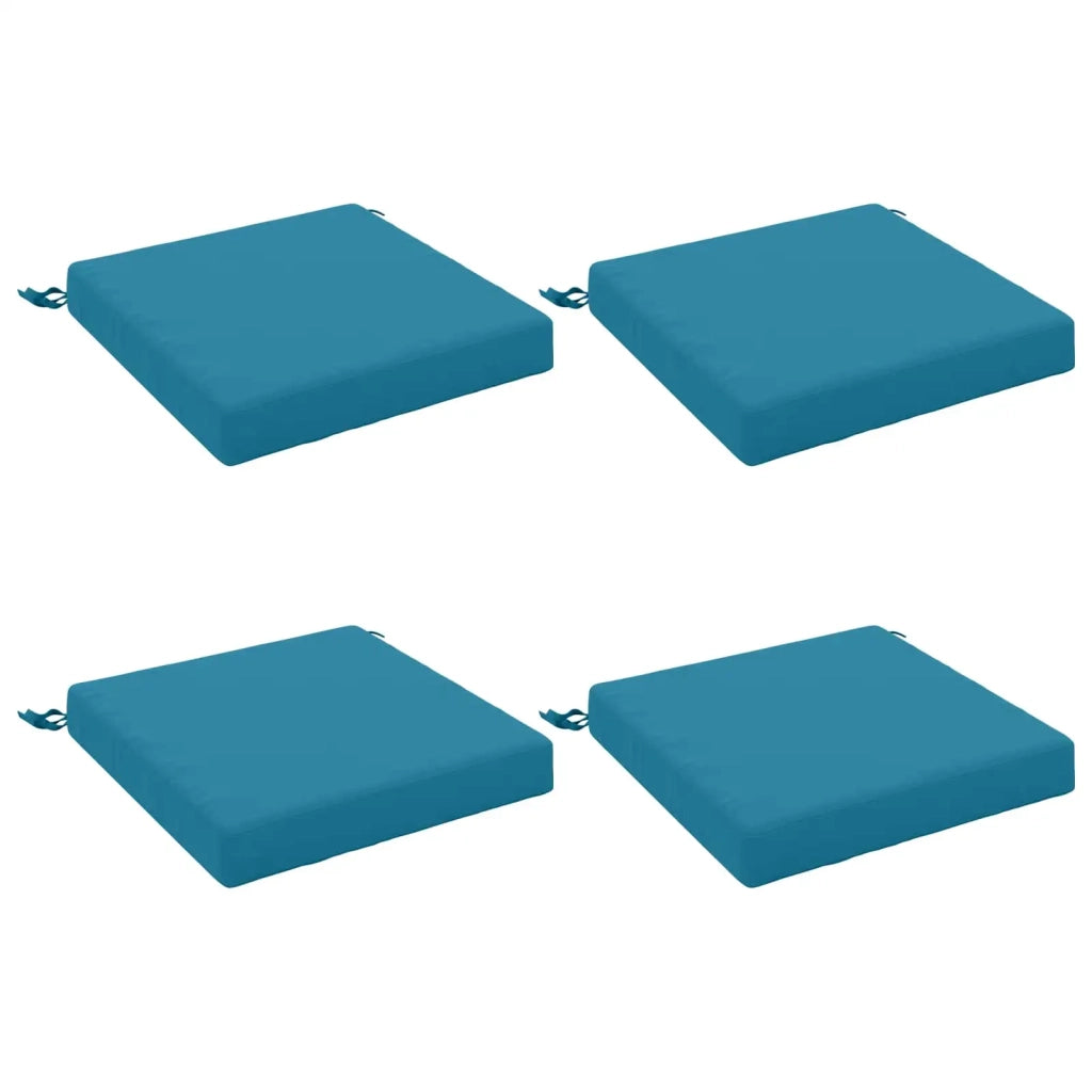 Cuscini per Sedia in 4 Pezzi SOEST 4 pz 100% Poliestere Azzurro 944490