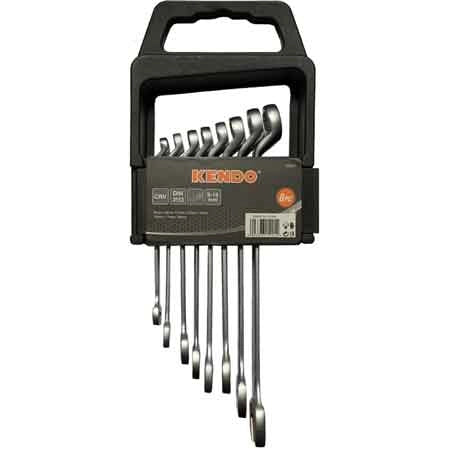 SERIE CHIAVI COMBINATE CON SUPPORTO KENDO 8 PEZZI Contenuto 8-19 mm - KENDO