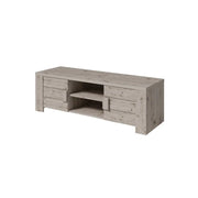 Mobile TV AMEK - 2 porte e 2 vani - Colore rovere - 150 x 48 x 47 cm