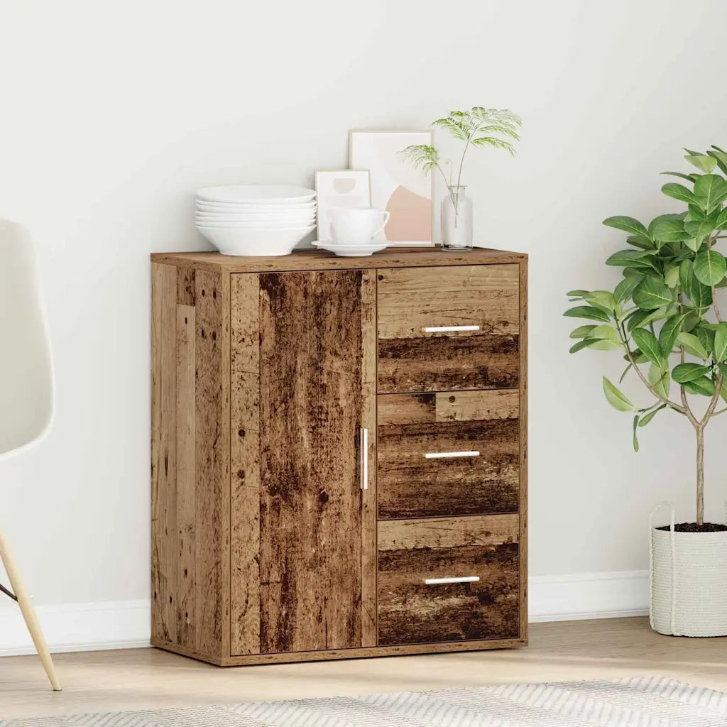 vidaXL Credenza Legno antico 60 x 31 x 70 cm Legno multistrato