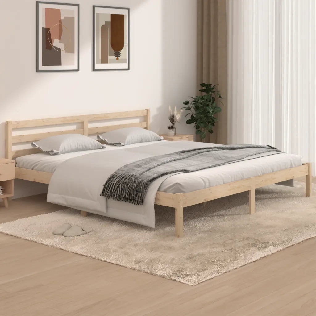 Giroletto-Struttura Letto in Legno Massello 180x200 cm Super King 103429