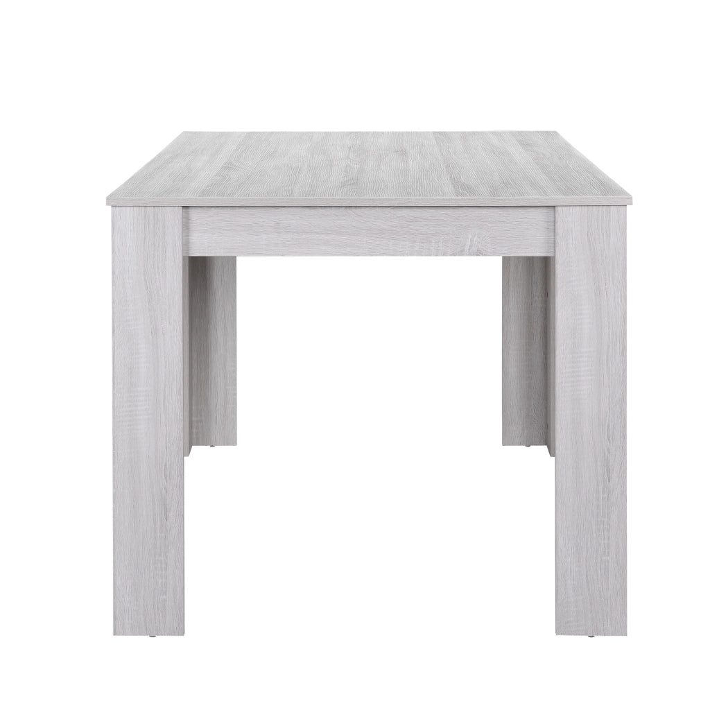 Tavolo da Pranzo Nora Tavolo da Cucina Fino a 6 Posti 77x140x90cm Effetto Rovere Bianco [en.casa]