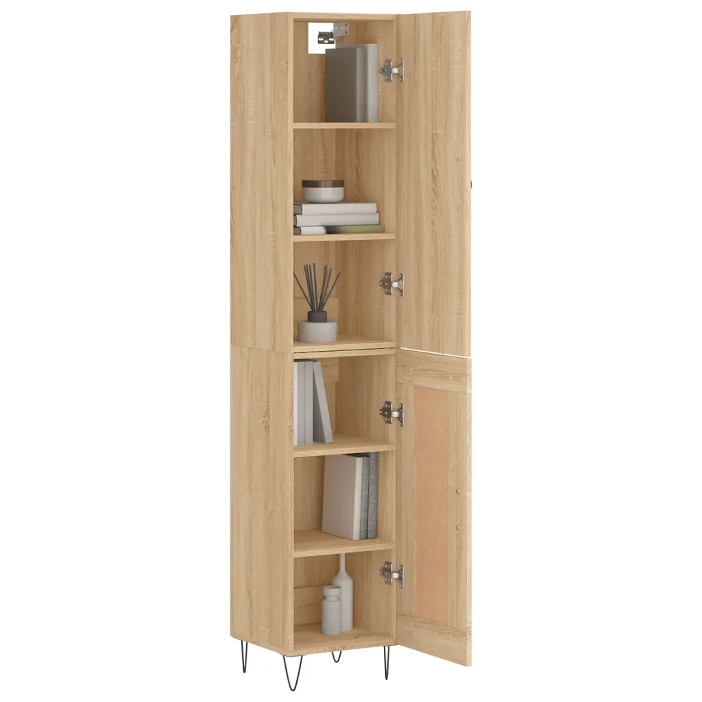 Credenza Rovere Sonoma 34,5x34x180 cm in Legno Multistrato 3199140