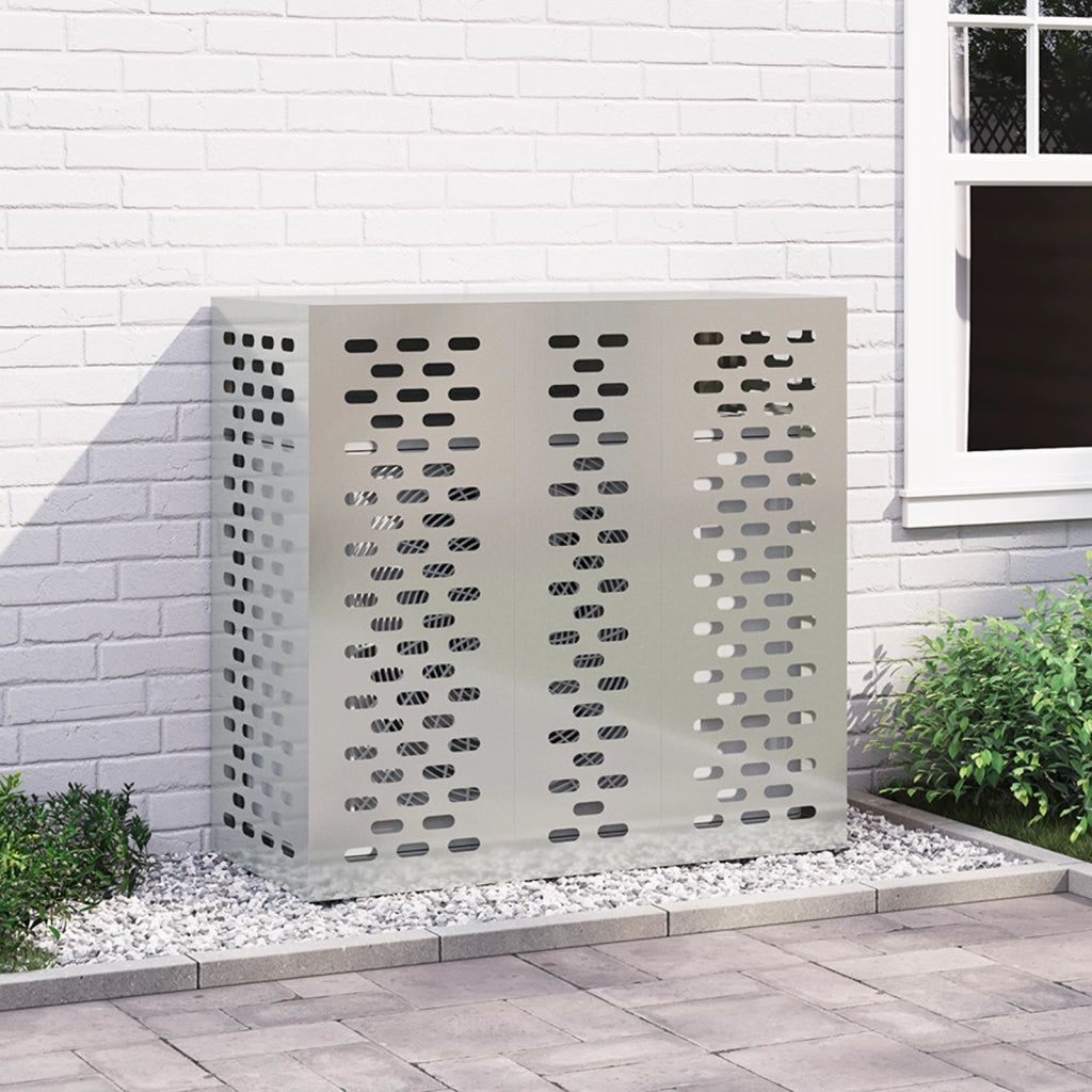 Copertura per Condizionatore d'Aria 110x50x105 cm Acciaio Zincato