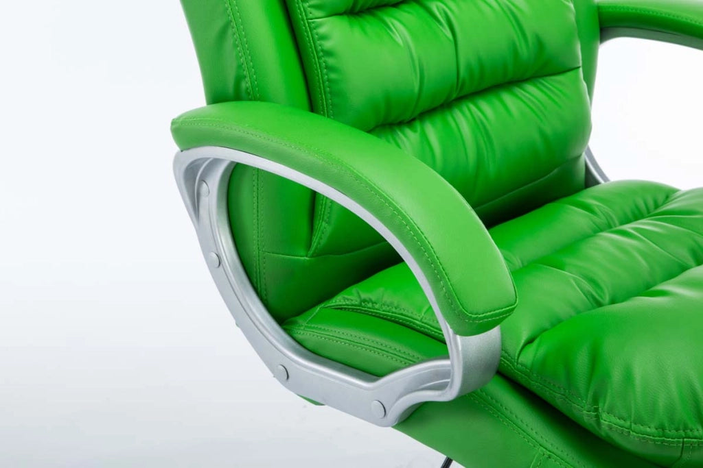 Sedia ufficio XXL Vancouver in similpelle verde