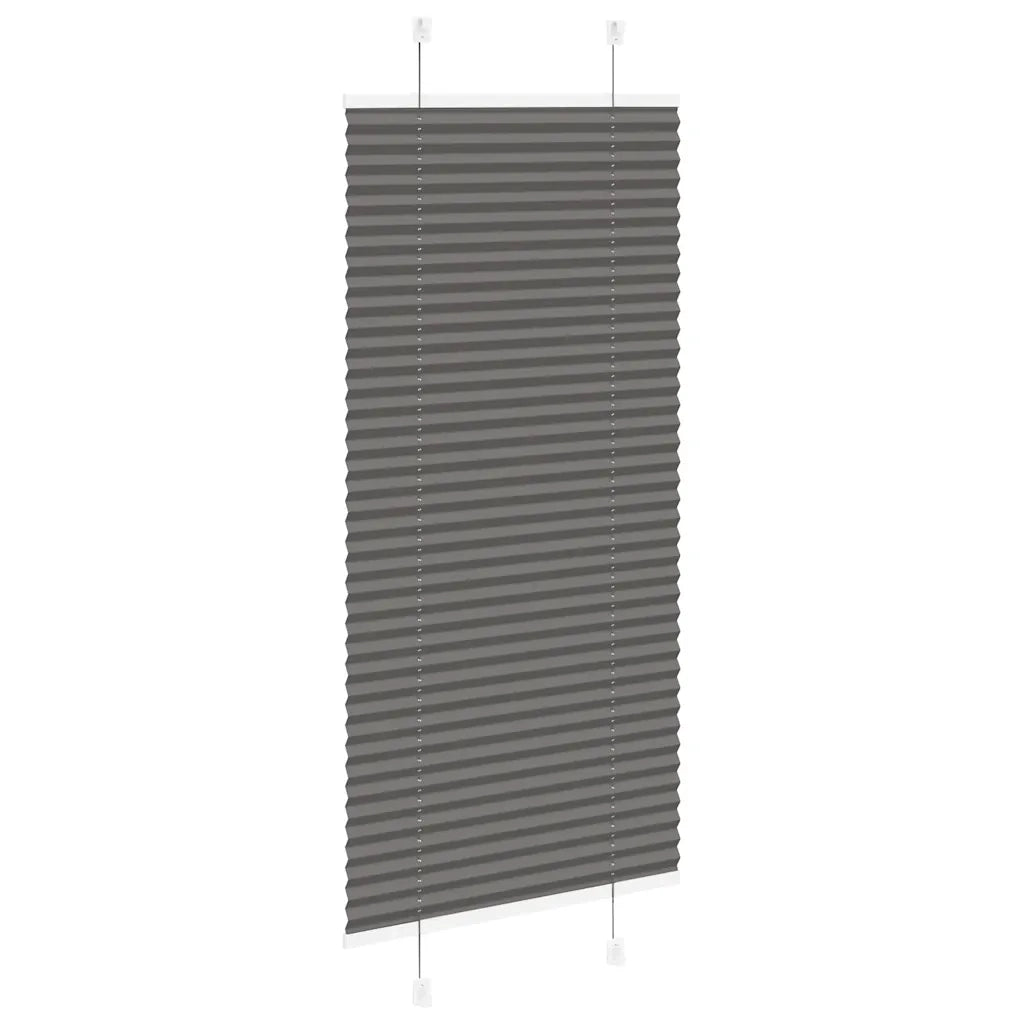 Tenda Plissettata Nera 65x100 cm Larghezza Tessuto 64,4 cm