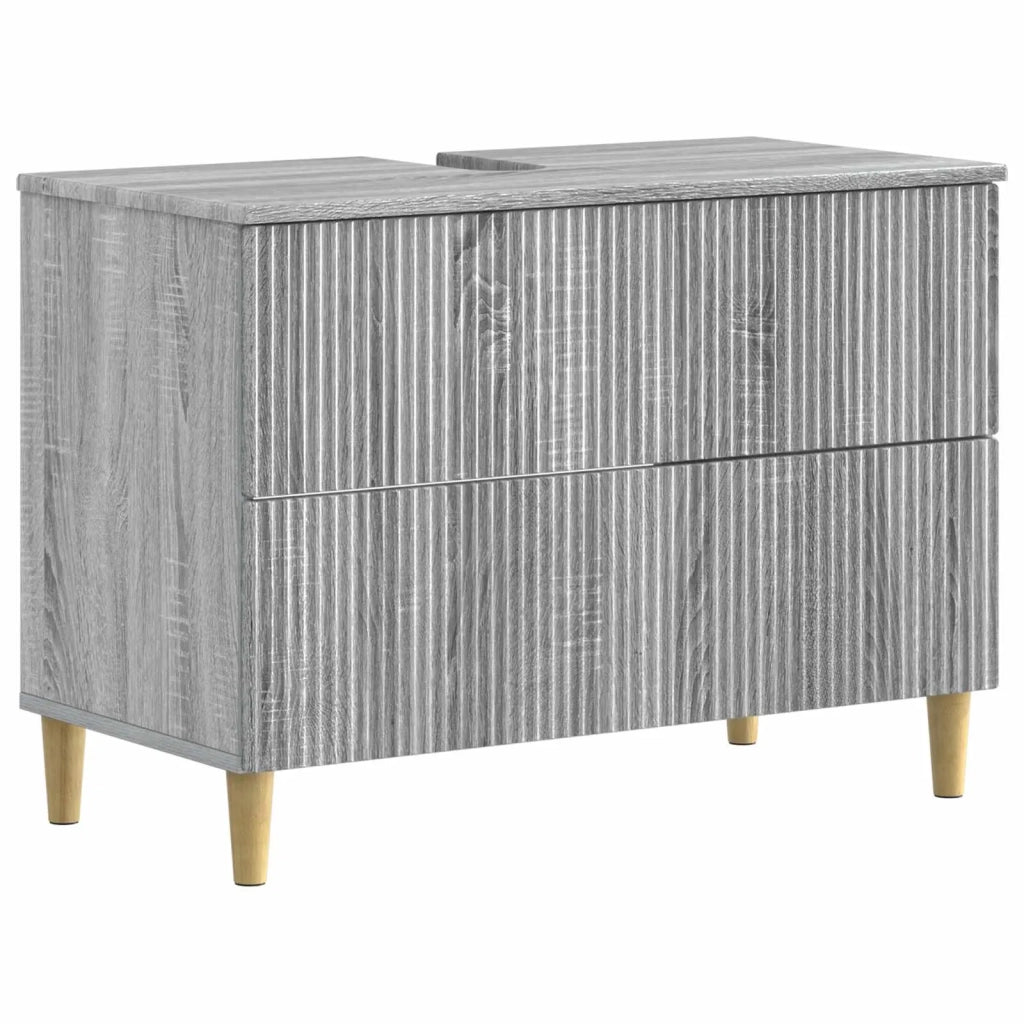 Set di armadietti da bagno in 3 pezzi ARNHEM Sonoma grigio 3417771