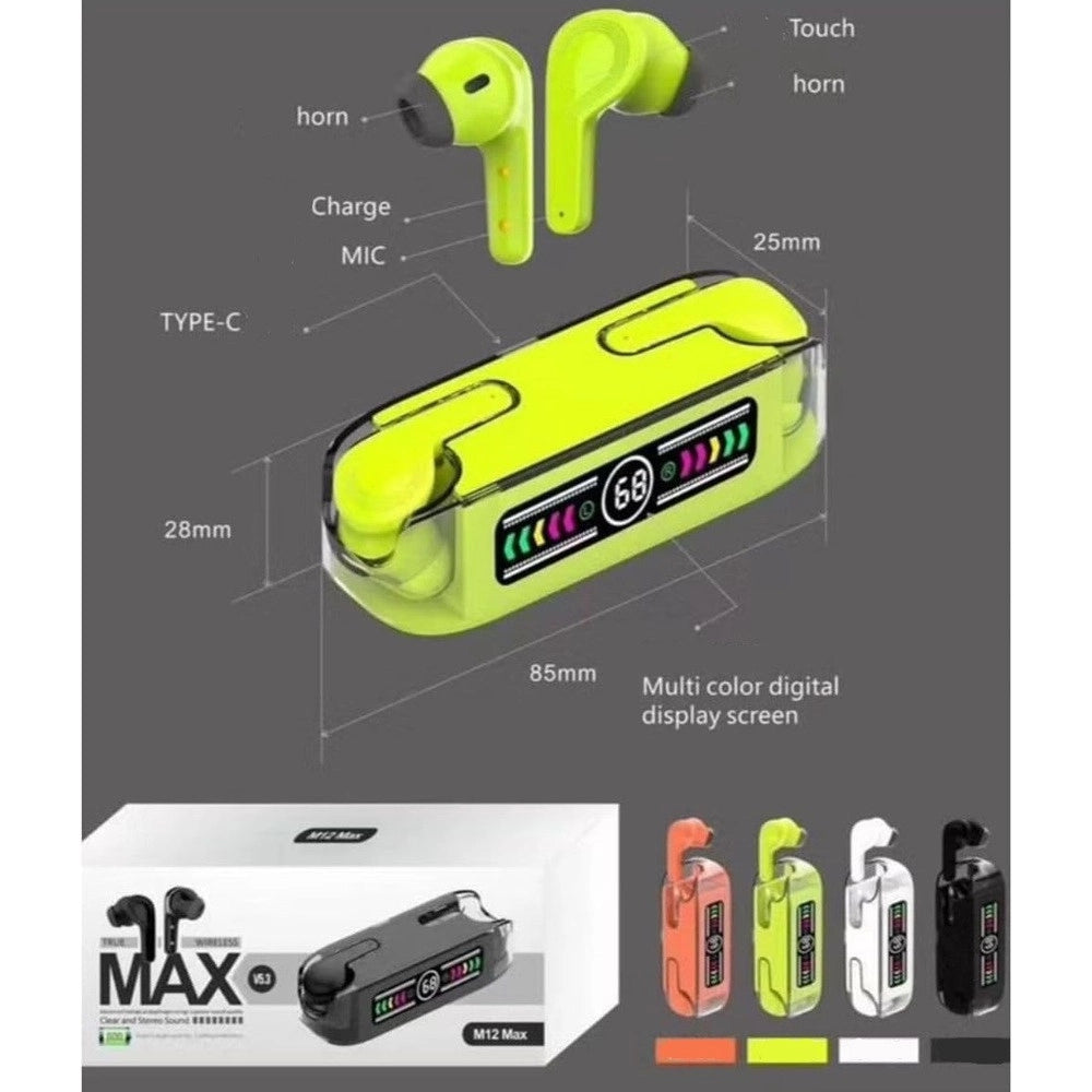Trade Shop - Auricolari Wireless Bluetooth In-ear Design Sottile Air Buds Touch Ipx4 Impermeabile -