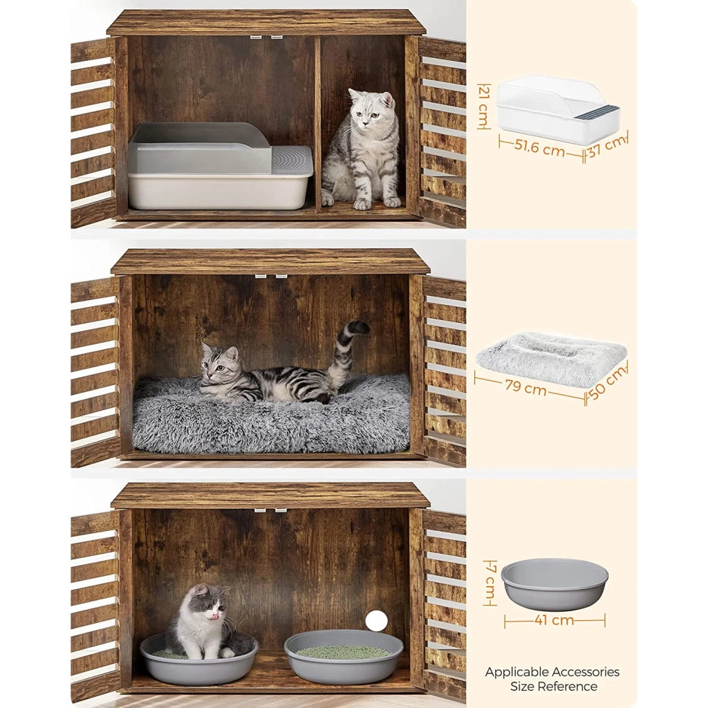 Lettiera rustica per gatti marrone 12_0006333