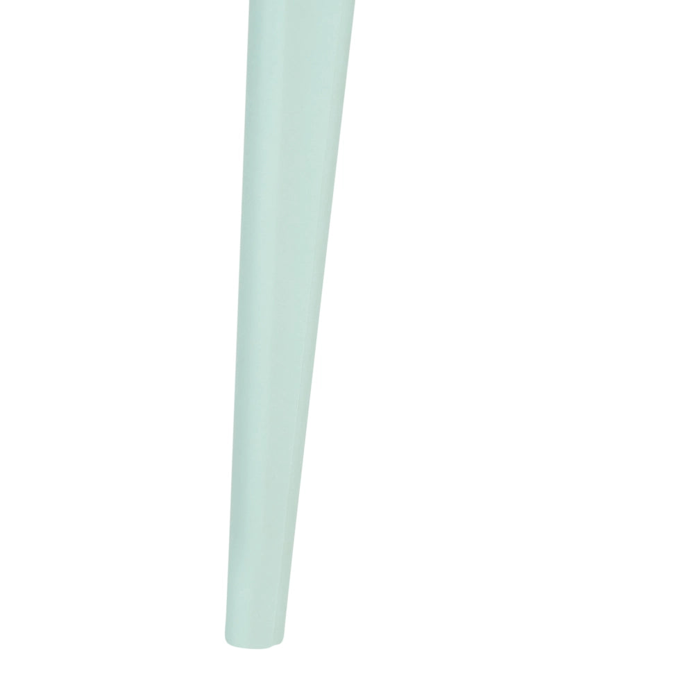 Set di 2 sedie da giardino verde menta in polipropilene leggero e resistente alle intemperie in plastica per interni e per esterni.