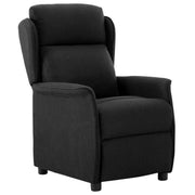 Poltrona Recliner in Tessuto Nero