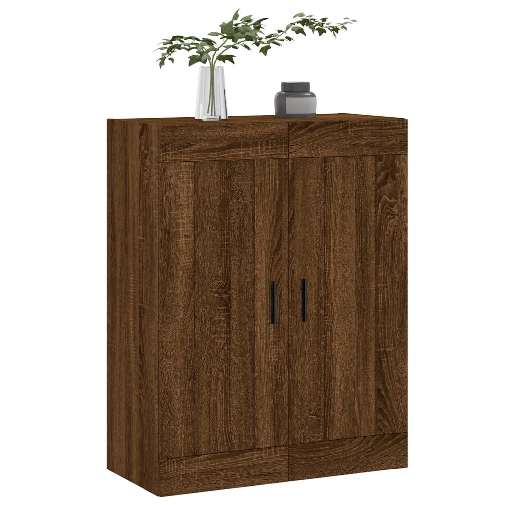 Mobile a Parete Rovere Marrone 69,5x34x90 cm Legno Multistrato 830403