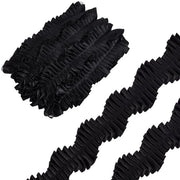 Fili di tessuto decorativo 1-5/8 pollici (40 mm) - Largo - Nero - 8 Yard (7,3 m) - Poliestere - Fili decorativi - Ideale per cucire e artigianato