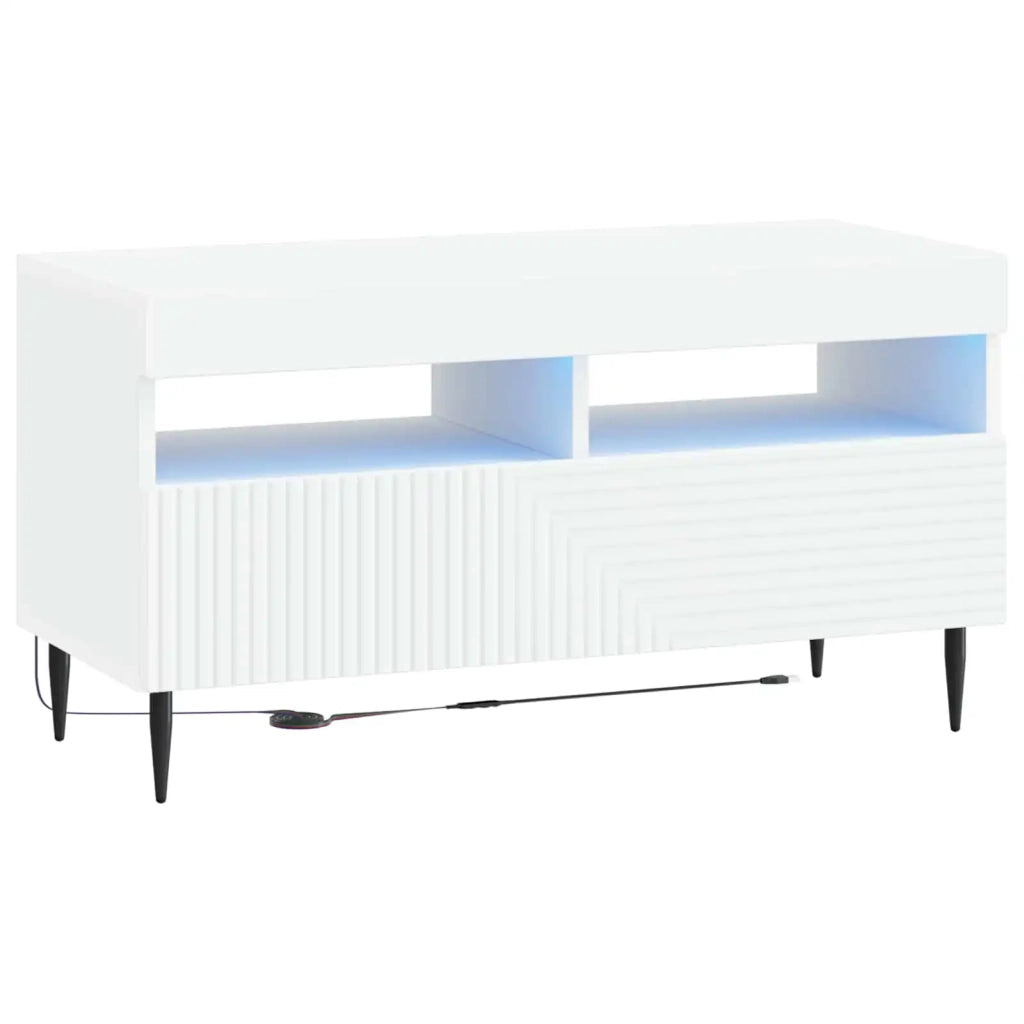 Mobile TV LED Bianco Legno ingegnerizzato 896995