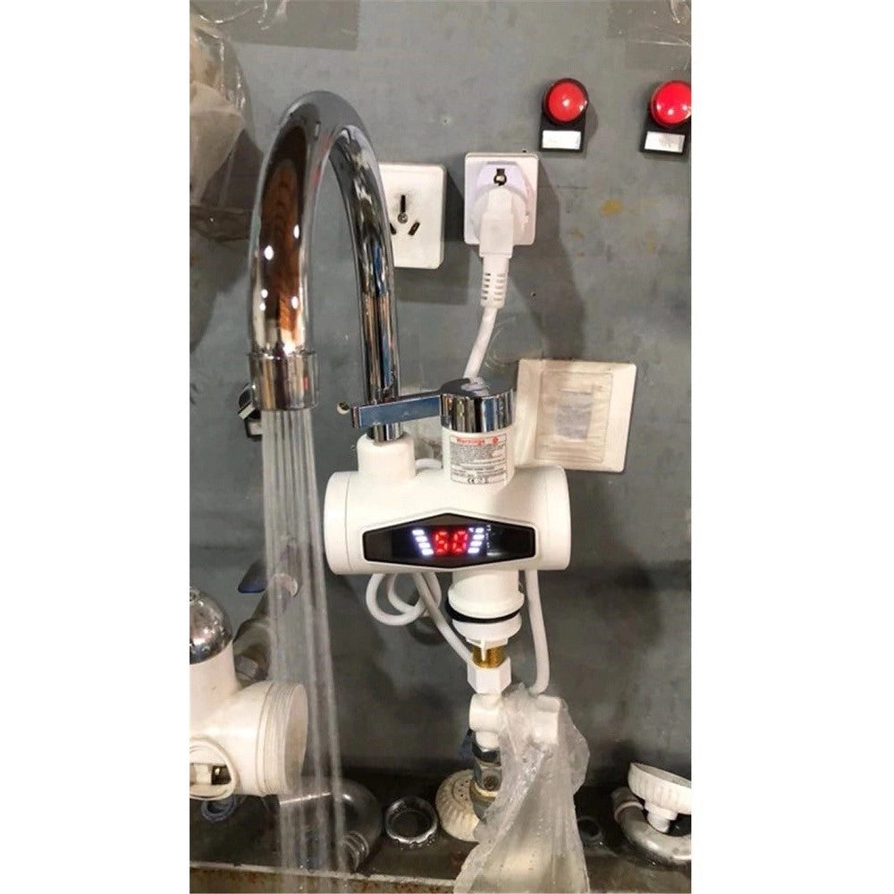 Trade Shop - Rubinetto Miscelatore Elettrico Spina Caldaia Acqua Calda Con Display Rx-007 -