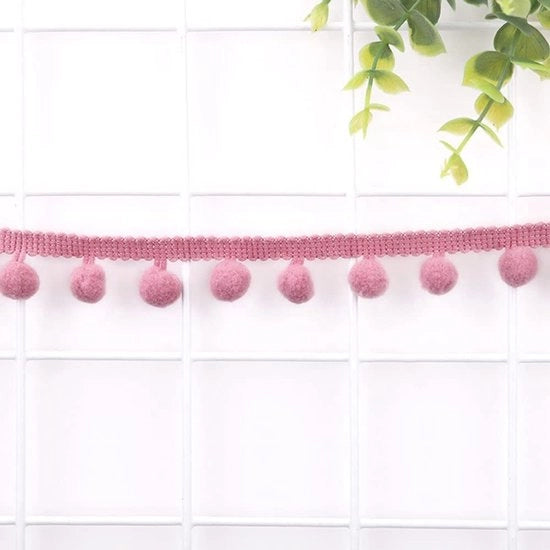 Pomponi per abbigliamento - Decorazione - 5 Yards - Nylon - Accessori per hobby - Versatili per abbigliamento e costumi