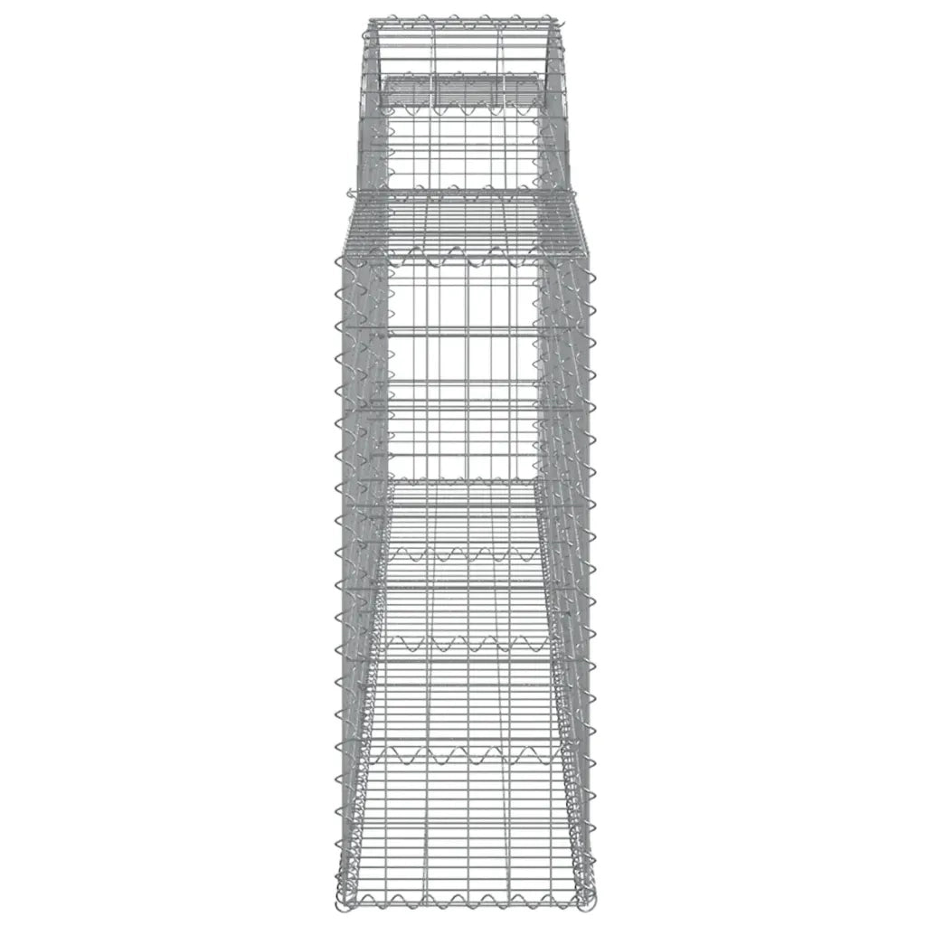 Cesto Gabbione ad Arco 300x30x80/100 cm Ferro Zincato
