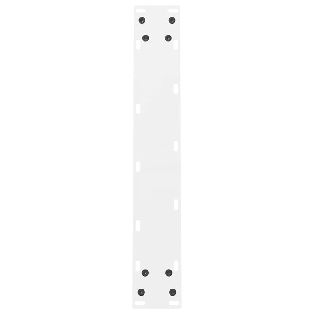 Set di 2 gambe moderne regolabili per tavolo da pranzo 50 x 73 cm in acciaio bianco 02_0057541