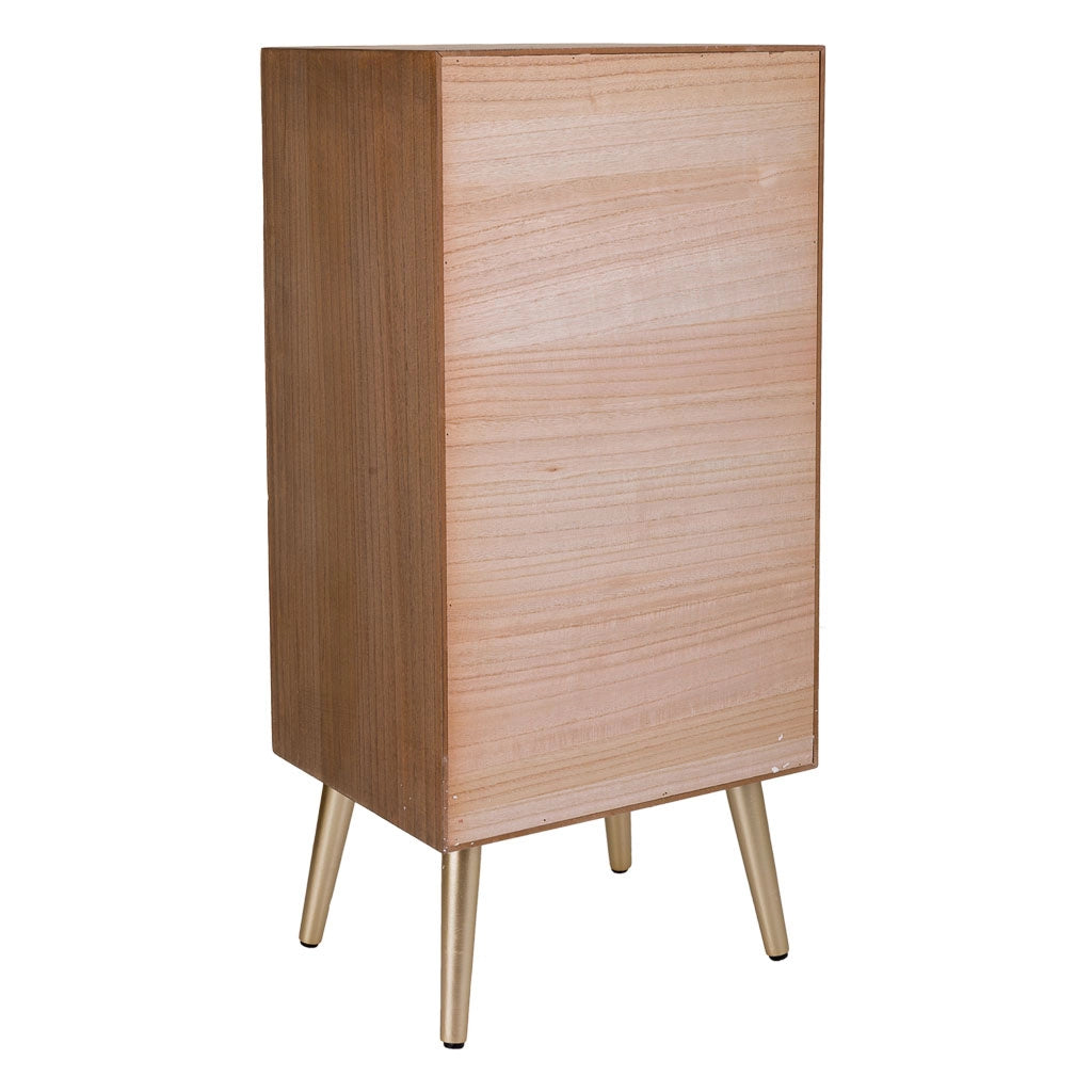 Cassettiera in legno marrone 44,5x34x93h