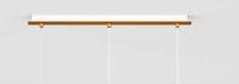 SOSP. OTTONE SAT. 4 LUCI RETTANGOLARE VETRI (2 PICCOLI (1XFU+1XTR)+2 MEDI (1XFU+1XTR)) 1193OS-S4 RPM-TF