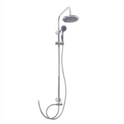Colonna doccia serie airone cromata con soffione 20 cm in abs e doccetta 5 funzioni