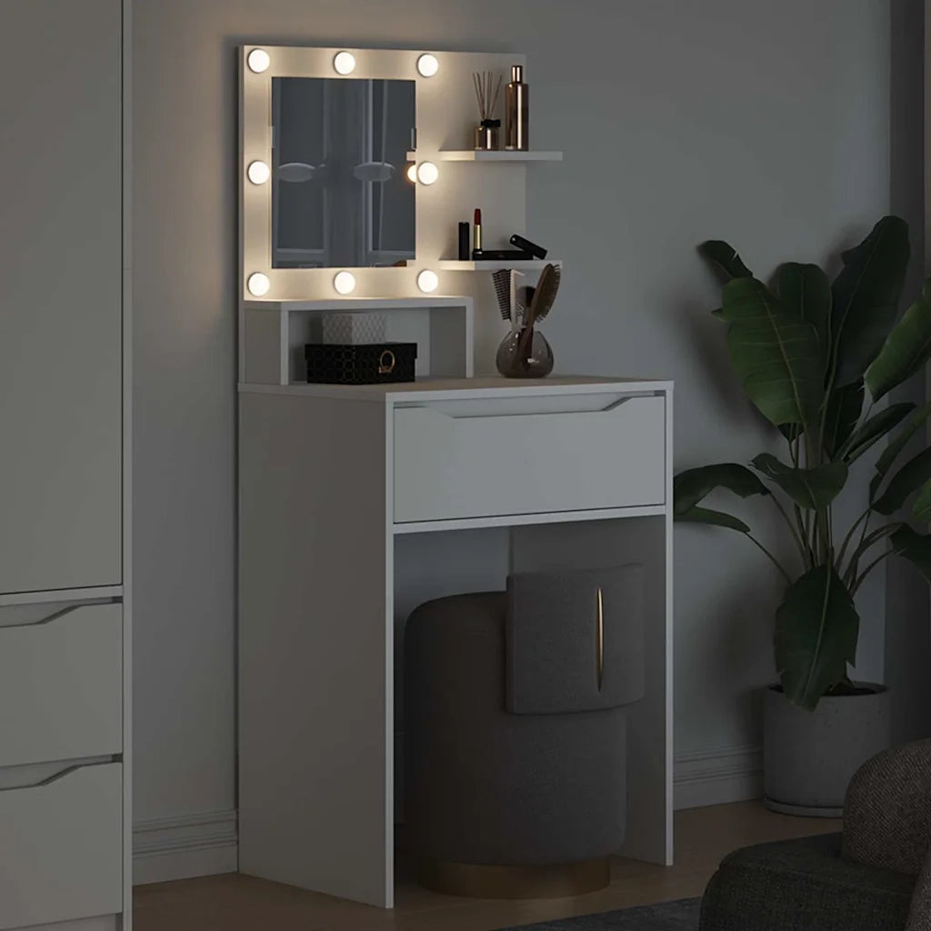 Tavoli da Trucco per Camera da Letto Bianco 80 x 39,6 x 135 cm
