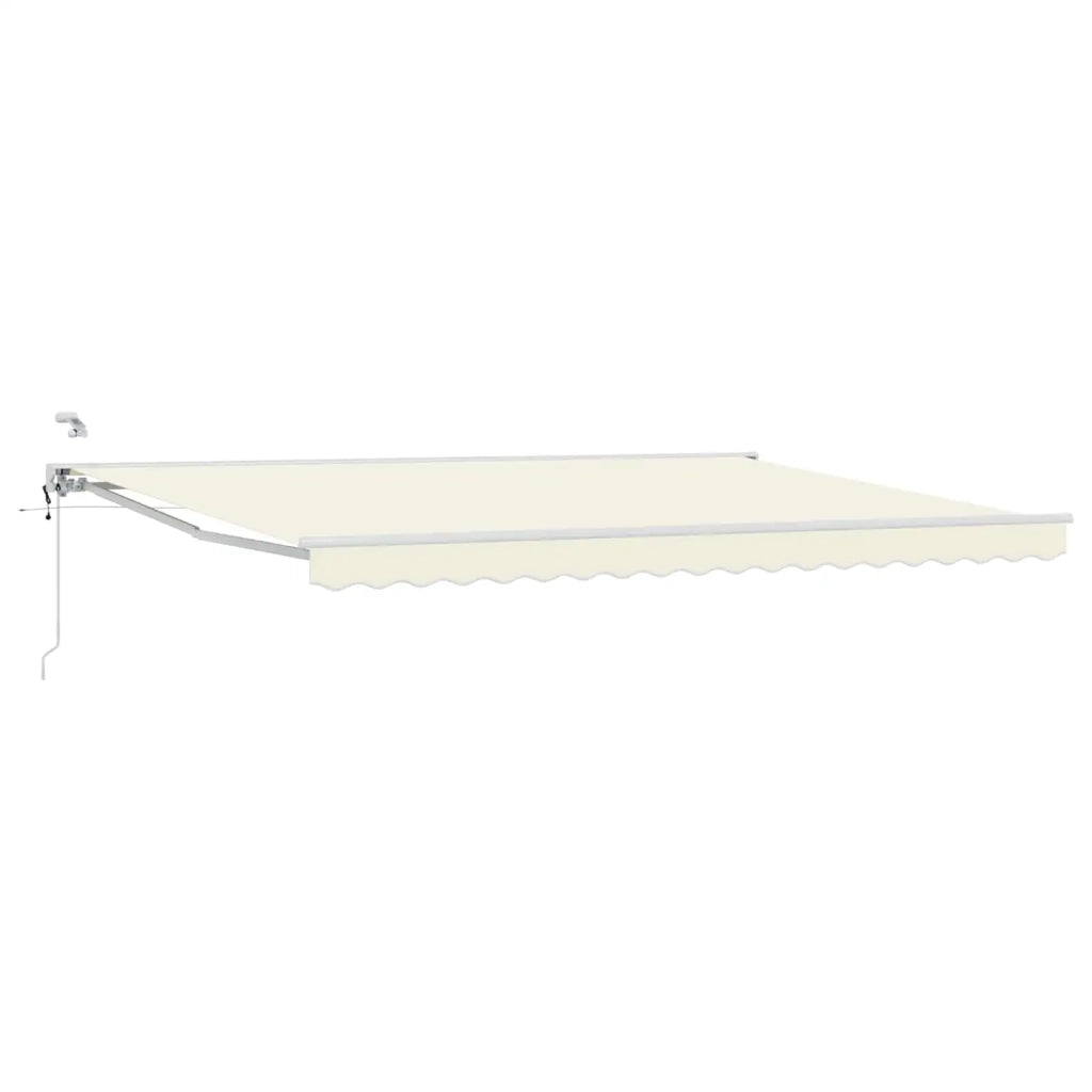 Tettuccio Elettrico Retrattile Crema e Bianco 4,5 × 3 m