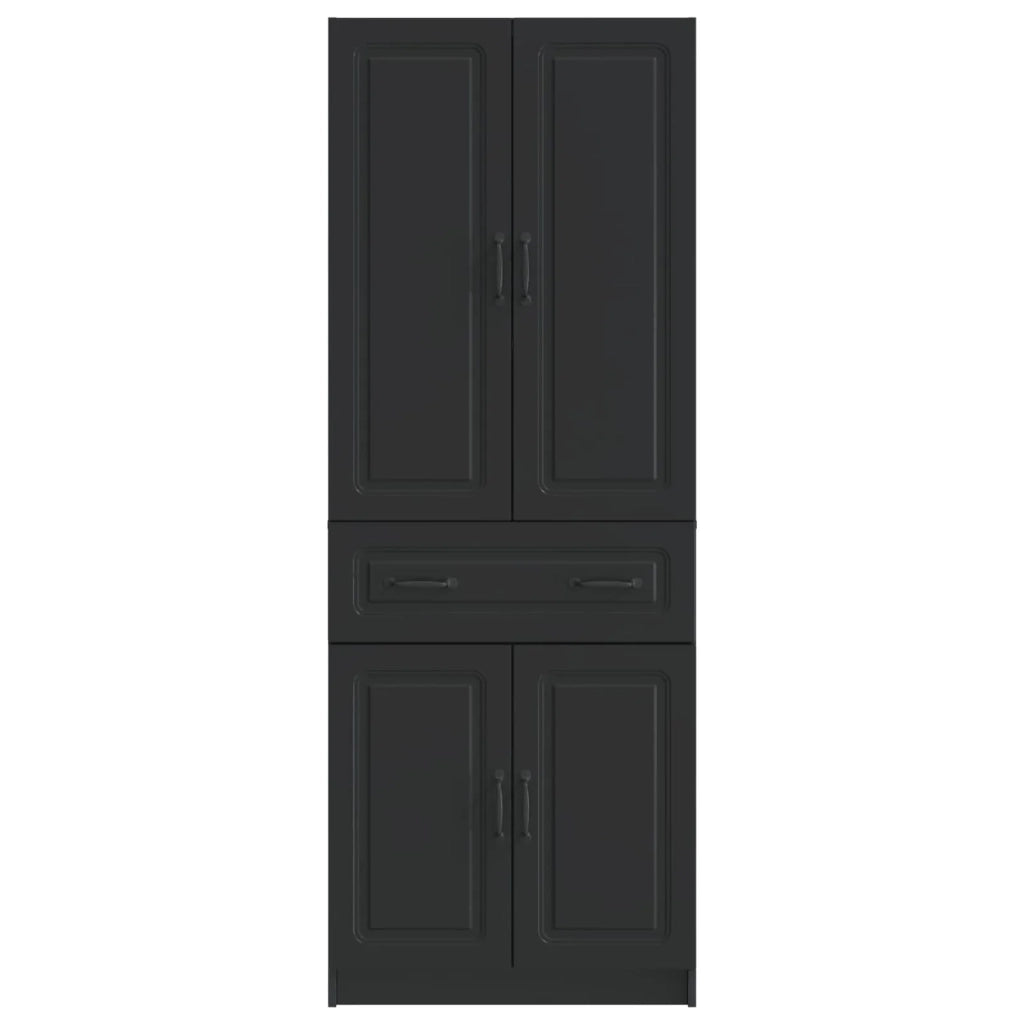 Set di armadi 2 pcs Nero Legno ingegnerizzato