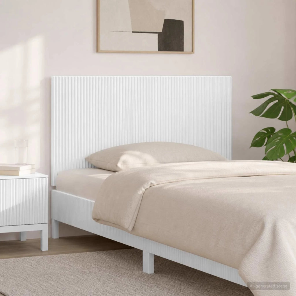 Testiera da Muro ARNHEM Bianco Lucido Legno ingegnerizzato 896759