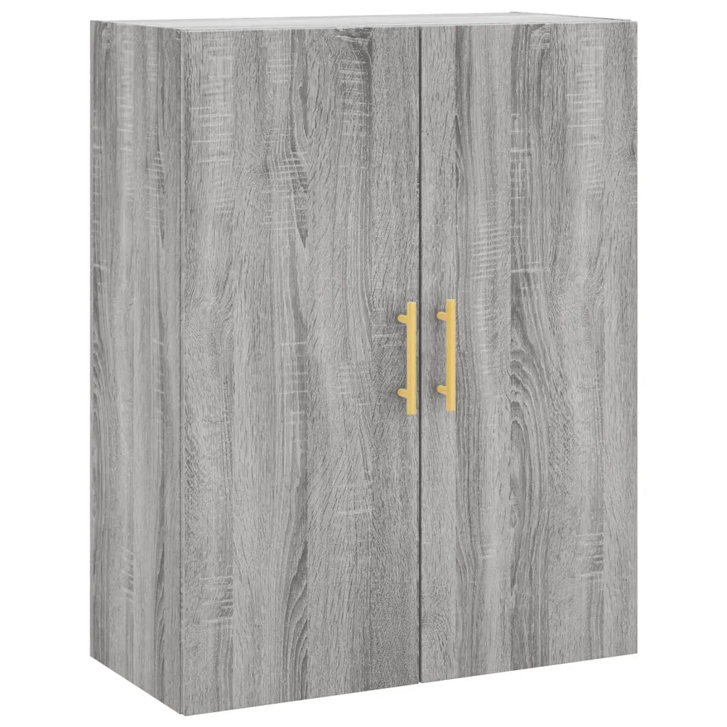 Credenza Grigio Sonoma 69,5x34x180 cm in Legno Multistrato 3195785