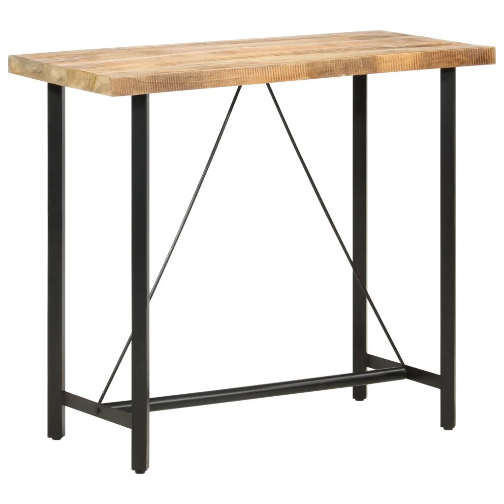 Tavolo da Bar 120x58x107 cm in Legno Ruvido di Mango 286611