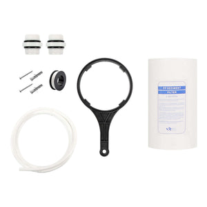 Naturewater Prefiltro, filtro a cartuccia da 10" in PP, per acqua potabile con funzione di controlavaggio, pressione di esercizio 1,5-5 bar, filtraggio acqua domestica