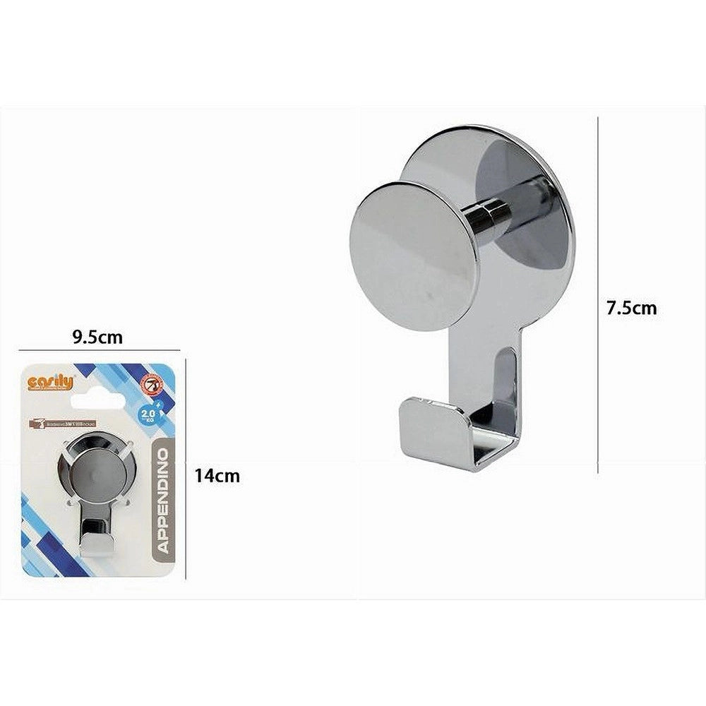 Trade Shop - Appendino Ganci Appendi Porta Asciugamano 1 Posto Doppio Bagno Casa Cromato 59760 -