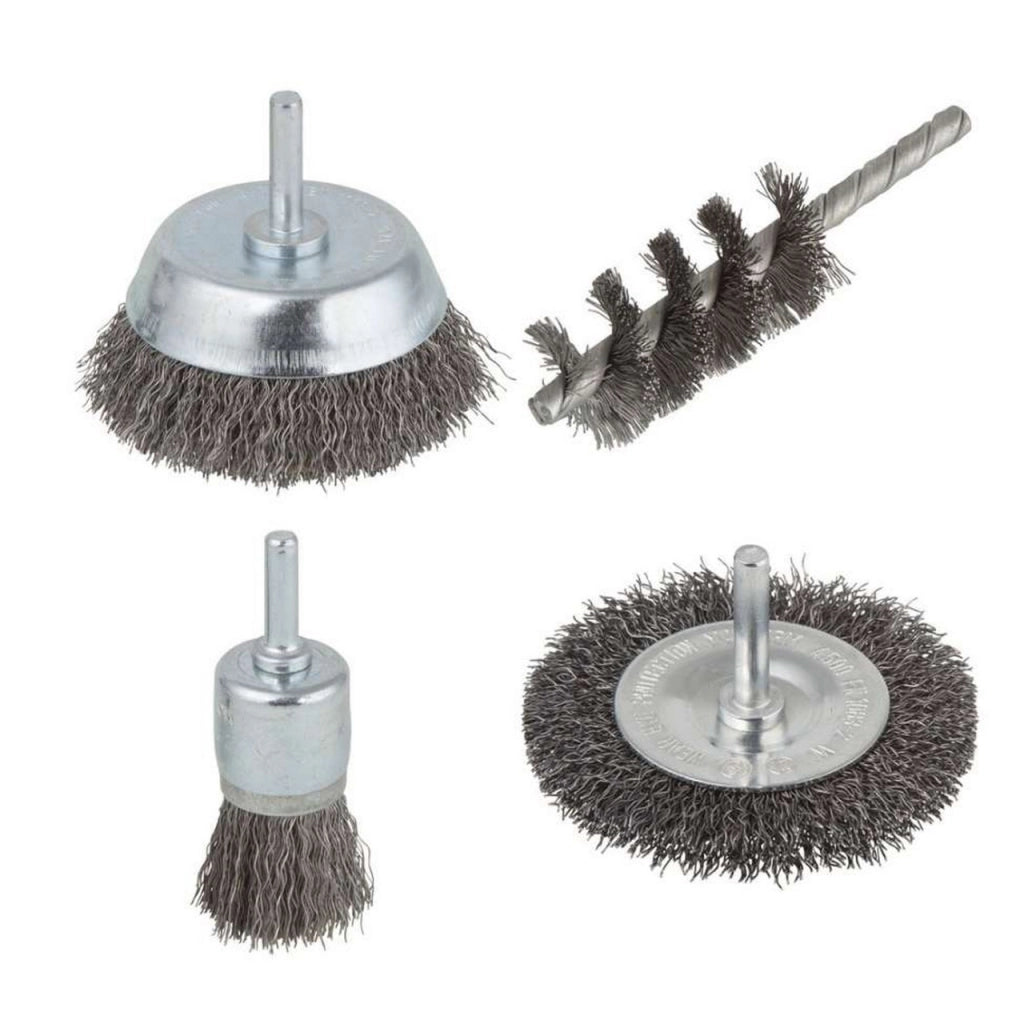 Wolfcraft Set di spazzole con filo d'acciaio - 2133000