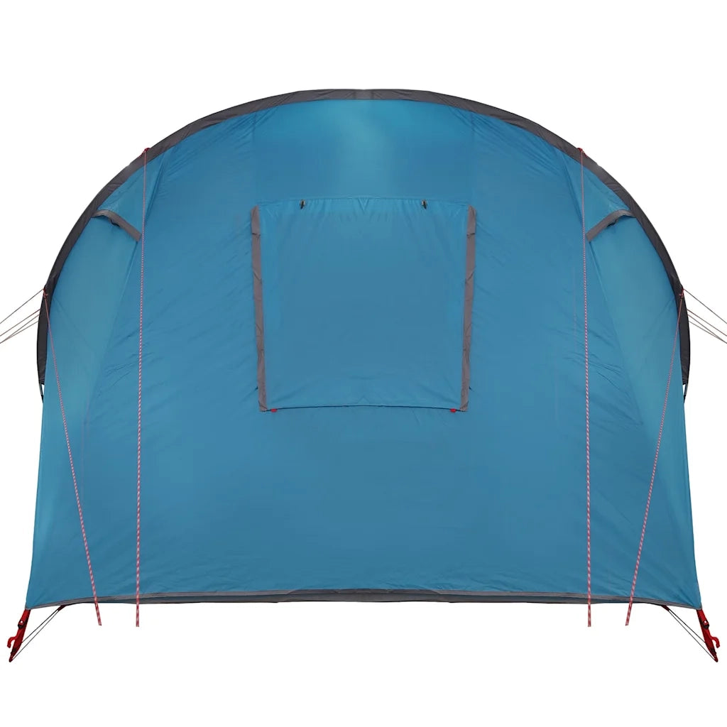 Tenda tunnel per 4 Persone-Tenda da campeggio Blu e Grigio 740 x 370 x 220 cm