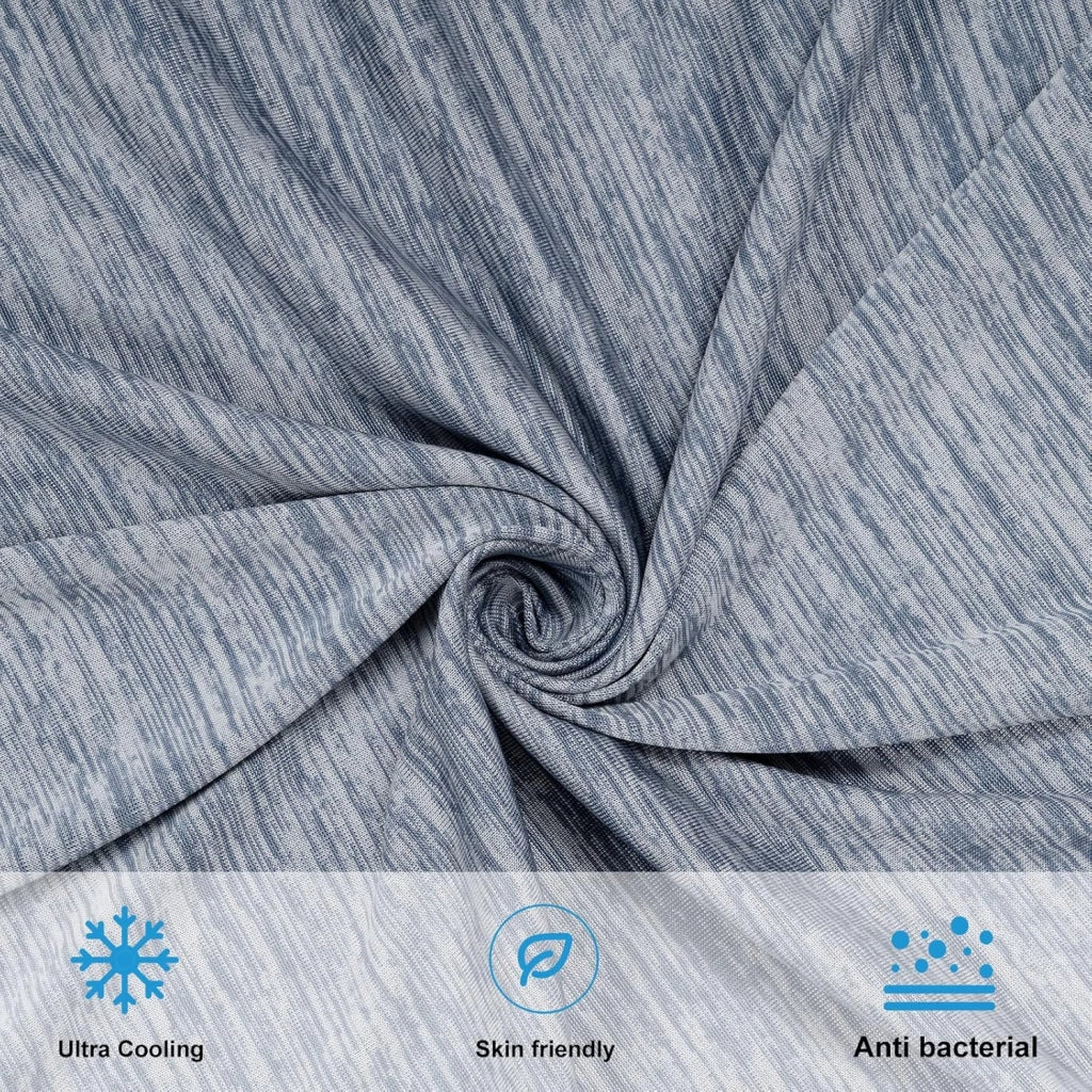 Coperta Estiva Coperta Refrigerante fibra superfine Rinfrecante in Tessuto Arc-Chill Fibre di Raffreddamento Antiallergenico Traspirante per Letto Divano, 220 x 240cm Blu
