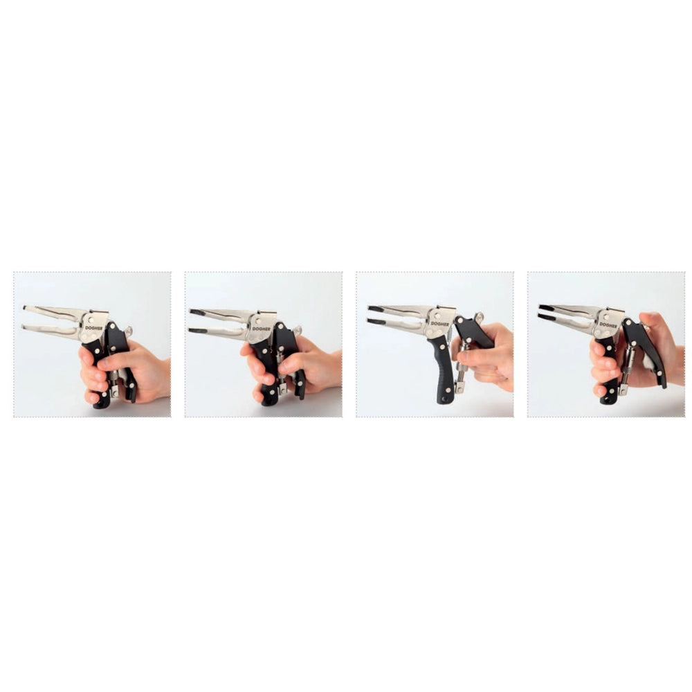 PINZA TENAGLIA REGOLABILE AUTOBLOCCANTE A PISTOLA L:155mm APERTURA 42mm DOGHER 2790-011