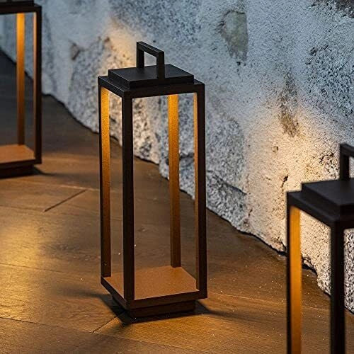 AB+ 9105517002 ab+ by Abert Resort Lampada da tavolo portatile ricaricabile IP54 LED integrato dimmerabile colore Corten