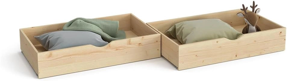 Cassetto rotante Everest, Legno naturale, 98 x 56 cm Set di 2