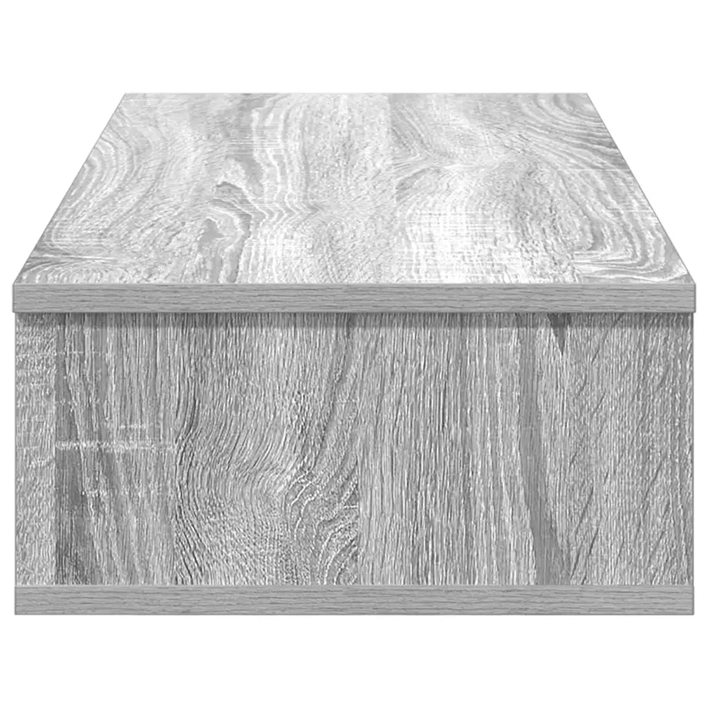 Scaffale a Parete con Cassetti Grigio 80x31x17 cm in Truciolato 859955