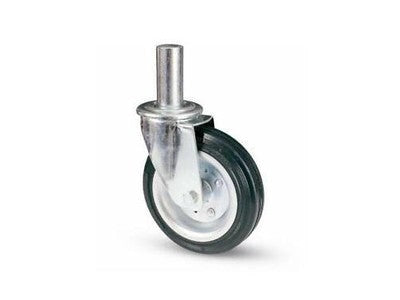 RUOTA GIREVOLE PER PONTEGGI IN GOMMA MM. 200  - MM. 40x190